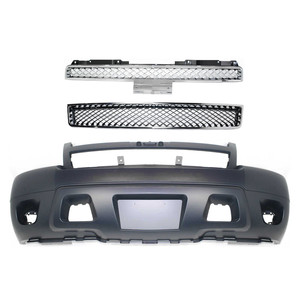 Front Bumper Cover Kit for Chevrolet Suburban 1500 / Tahoe, Compatible with 2007-2014 Models, Includes 3-Piece Bumper Grille and Grille Replacement