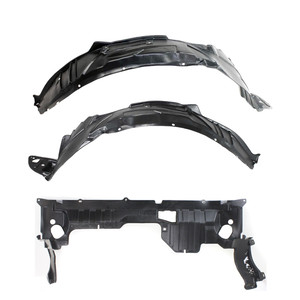 Front Engine Splash Shield and Fender Liners for 2001-2003 Honda Civic, 3-Piece Kit, Replacement