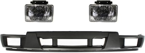 Fog Light Assembly Kit for Chevrolet Colorado 2004-2012/Canyon 2004-2012, Right Passenger and Left Driver, 3-Piece, Halogen, includes Bumper Cover, Replacement