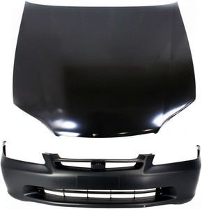 Hood Panel and Bumper Cover Kit for 1998-2000 Honda Accord, 4-Door Sedan, 2-Piece Replacement