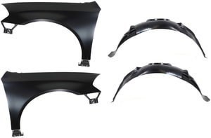 Front Fender Right Passenger and Left Driver for Chevrolet Impala 2006-2013, 4-Piece Kit with Fender Liners, Replacement