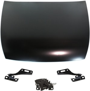 Hood Panel Kit for HONDA ACCORD 2003-2007, 4-Piece set for 2-Door Coupe with Hood Hinges and Hood Latch - Replacement