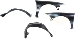 Front Fender Right Passenger and Left Driver for Buick LeSabre 2000-2005, 4-Piece Kit with Fender Liners Replacement