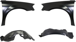 Front Fender Set for Dodge Avenger 2011-2014, Right Passenger and Left Driver, 4-Piece Kit with Fender Liners, Replacement