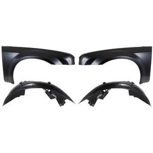 Front Fender Replacement Kit for 2005-2010 Chrysler 300, Right Passenger & Left Driver, 4-Piece Kit with Fender Liners