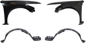 Front Fender Kit for Honda Accord 2008-2012, Right Passenger and Left Driver, 4-Piece Set, Includes Fender Liner Replacement