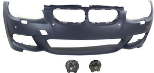 Front Bumper Cover for BMW 3-Series 2011-2013, 3-Piece Kit with Fog Lights, Replacement - Fits Models: for 320i, 325i, 328i, 330i, 335i
