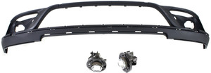 Front Bumper Cover for DODGE DURANGO 2014-2020, Lower 3-Piece kit with Fog Lights, Replacement