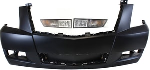 Front Bumper Cover for Cadillac Escalade 2008-2014, 3-Piece Kit with Fog Lights, Replacement