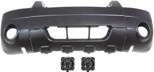 Front Bumper Cover for 2005 Ford Escape, 3-Piece Kit with Fog Lights, Replacement