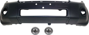 Front Bumper Cover Replacement Kit for Ford Escape 2010-2012, 3-Piece Set, Includes Fog Lights