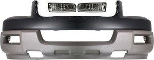 Front Bumper Cover Kit for 2003 Ford Expedition, 3-Piece with Fog Lights, Replacement