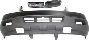 Front Bumper Cover for Ford Expedition 2004-2006, 3-Piece Kit with Fog Lights, Replacement