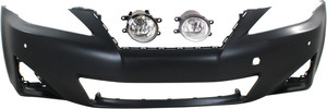 Front Bumper Cover for Lexus IS250/IS350 2011-2013, 3-Piece Kit with Fog Lights, Replacement