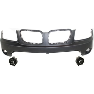 Front Bumper Cover Kit for 2006-2009 Pontiac Torrent, Upper Part, 3-Piece Set with Fog Lights, Replacement