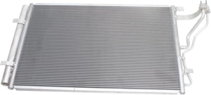A/C Condenser for Hyundai Elantra/Elantra Coupe 2014-2016, Elantra GT 2016-2017, Kia Forte/Forte5 2015-2018, Replacement