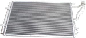 A/C Condenser for Hyundai Elantra/Elantra Coupe 2014-2016, Elantra GT 2016-2017, Kia Forte/Forte5 2015-2018, Replacement