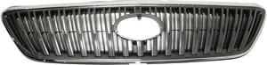 Grille for Lexus RX330 (2004-2006), RX350 (2007) with Chrome Shell/Painted Gray Insert, Built for Japan Vehicles, Replacement