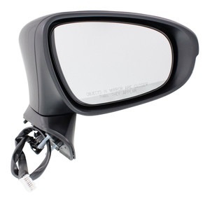 Power Mirror for Lexus ES300H/ES350 2013-2015, Right Passenger, Manual Folding, Heated, Paintable with In-Housing Signal Light and Memory, without Auto Dimming and Blind Spot Detection, Replacement