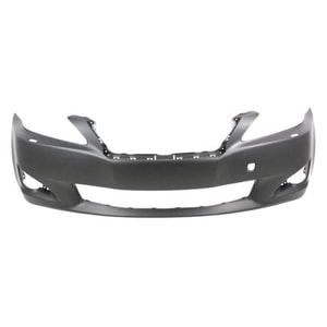 Front Bumper Cover for Lexus IS250/IS350 2009-2010, Primed (Ready to Paint), Excluding C Model, with Headlight Washer Holes, without Pre-Collision System and PAS Holes - CAPA-Certified Replacement