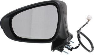 Power, Heated, Manual Folding, Paintable Left Driver Mirror for Lexus IS250 2014-2020/IS350 2014-2020/IS300 2016-2020 w/ Puddle and Signal Lights, w/o Blind Spot Detection, Replacement