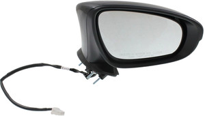 Right Passenger Power Mirror for Lexus IS250/IS350 2014-2020/IS300 2016-2020, Manual Folding, Heated, Paintable, with Puddle and Signal Lights, without BSD, Replacement