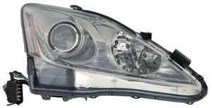Front Headlight Assembly Replacement Lens/Cover for 2009 - 2010 Lexus IS250 Right Passenger Side,  8113053400, Halogen, Replacement