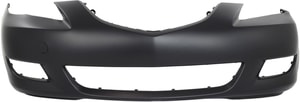 Front Bumper Cover for Mazda 3 Sedan, 2004-2006, Standard Type, Primed (Ready to Paint), Replacement
