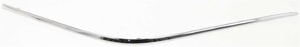 Front Bumper Cover Molding for Mercedes E-CLASS (210 Chassis) 2000-2002, Right Passenger Side, Mounts on Impact Strip, Plastic, Chrome, Replacement
