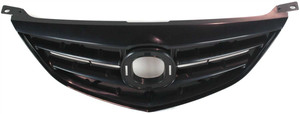 Grille for 2003-2005 Mazda 6, Sport Type, Horizontal Bar Insert, Paintable Shell and Insert, Without Turbo, Replacement
