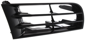 Grille for Mitsubishi Galant 2002-2003, Left Driver Side, Plastic Material, Black Shell and Insert, Replacement