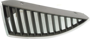 Chrome Shell/Silver-Black Insert Grille for Mitsubishi Lancer Sedan 2004-2005, 11 Strip, Left Driver, Excluding Eclipse Model, Replacement