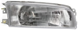 Headlight Assembly for Mitsubishi Mirage 1997-2001, Right Passenger Side, Halogen, Sedan, Replacement