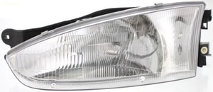 Headlight Assembly for Mitsubishi Mirage 1997-2002 Coupe, Left Driver, Halogen, Replacement