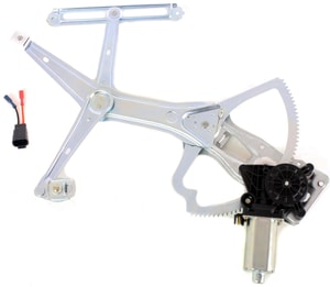 Front Window Regulator with Motor for Mercedes-Benz ML-Class 1998-2005, Right Passenger, Power, Chassis (163), Replacement