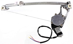 Power Rear Window Regulator with Motor for Mercedes Benz E-Class 1986-1995, Left Driver, Coupe/Sedan/Wagon, Chassis 124, Replacement