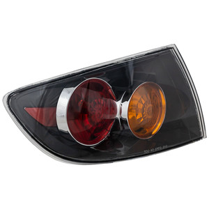 Tail Light Assembly for Mazda 3 Sedan, Sport Type Bumper, 2004-2006, Outer, Left Driver, Replacement