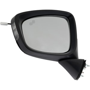 Mirror for Mazda CX-5 2014-2015, Left Driver, Power, Manual Folding, Heated, Paintable, Grand Touring Model, with Blind Spot Detection in Glass and In-housing Signal Light, without Auto Dimming and Memory, Replacement