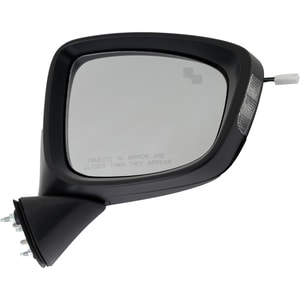 Power Mirror for Mazda CX-5 2014-2015 Right Passenger, Manual Folding, Heated, Paintable, Grand Touring Model, w/ Blind Spot Detection in Glass and In-housing Signal Light, w/o Auto Dimming and Memory, Replacement