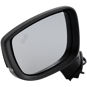 Power Mirror for Mazda CX-5 2017-2023, Left Driver, Manual Folding, Heated, Paintable, with Blind Spot Detection and Signal Light, without Auto Dimming and Memory, Replacement