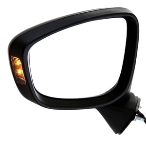 Power Mirror for Mazda CX-5 2013-2015, Left Driver, Manual Folding, Non-Heated, Paintable, with In-housing Signal Light, without Auto Dimming, Blind Spot Detection, Memory, Replacement