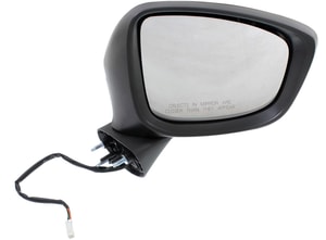 Power Mirror for Mazda CX-5 (2013-2015), Right Passenger, Manual Folding, Heated, Paintable, with In-housing Signal Light, without Auto Dimming, Blind Spot Detection, and Memory, Replacement