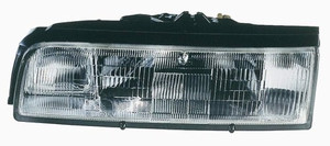 Left Driver Headlight Assembly for 1988 - 1992 Mazda 626, Includes Molding/Mounting Ring, Composite, OEM Part Number: 8BGE51040A, Replacement