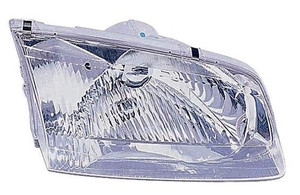 Left Driver Headlight Assembly for 2000 - 2002 Mazda 626, Includes Bracket, Composite, Front Headlight Assembly Replacement Housing / Lens / Cover,  GG2A51040B-PFM, Replacement