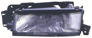 Right Passenger Headlight Assembly for 1990-1993 Mazda Protege, Front Cover Replacement Housing/Lens, up to 7/1/93, Composite, OEM 8DBP51030B, Replacement
