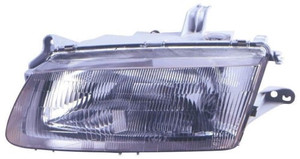 Right Passenger Headlight Assembly for 1995 - 1996 Mazda Protege, Front Replacement Housing, Lens, Cover - Composite,  BC1M51030A