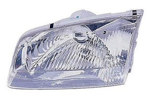Right Passenger Headlight Assembly for 2000 - 2002 Mazda 626, Includes Bracket, Composite, OEM Part Number: GG2A51030B-PFM, Front Light Housing / Lens / Cover Replacement