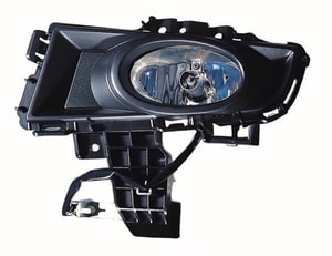 Front Fog Light Assembly for 2007-2009 Mazda 3, Standard Type, Left Driver Side, CAPA-Certified, Replacement