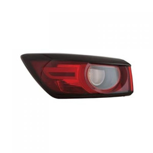 LED Type Outer Tail Light Assembly for Mazda CX-3 2019-2022, Left Driver Side, CAPA-Certified Replacement
