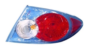 Right Passenger Tail Light Assembly Outer for 2006 - 2008 Mazda 6, 4 Door Sedan, Naturally Aspirated, Standard Type, Factory Installed,  GP7A51150, Replacement